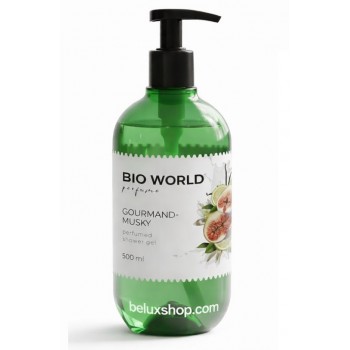 Парфюмированный гель для душа Gourmand-Musky BIO WORLD 500 мл — купить уход с ароматом инжира в ЛНР оптом